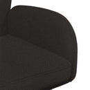 Svingende Spisestole 6 stk. Bouclé Sort 54 x 58 x 87 cm