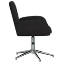 Drejestole 2 stk. 54 x 58 x 90 cm Sort Stof