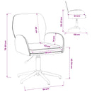 Drejestole 2 stk. 54 x 58 x 90 cm Sort Stof