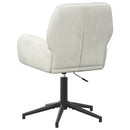 Drejestole 6 stk. 54 x 55 x 90 cm Cremefarvet Fløjl