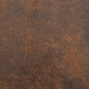 Svingende Spisestole 6 stk. Faux Suede Læder Brun