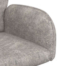 Svingende Spisestole 6 stk. Faux Suede Læder Lysegrå