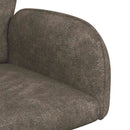 Svingende Spisestole 6 stk. Faux Suede Læder Mørkegrå