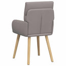 Spisestole 4 stk. Stof Gråbrun 60 x 56 x 96 cm