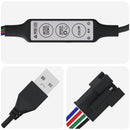 LED Strip 12 stk. Sort og Gennemsigtig Kobber og plastik