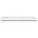 Senge ramme med LED Hvid 80 x 200 cm Konstrueret træ