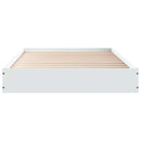 Gulvsengramme Hvid 80 x 200 cm Konstrueret træ