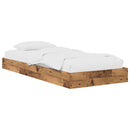Gulvsengramme Gammelt træ 80 x 200 cm Konstrueret træ