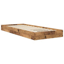 Gulvsengramme Gammelt træ 80 x 200 cm Konstrueret træ