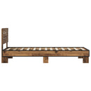 Sengestel med hovedgærde Gammelt træ 80 x 200 cm