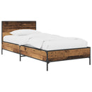Sengestel med hovedgærde Gammelt træ 80 x 200 cm