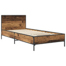 Sengestel med hovedgærde Gammelt træ 80 x 200 cm