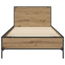 Sengestel med hovedgærde Artisan-eg 80 x 200 cm Konstrueret træ