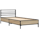 Sengestel Sonoma-eg 80 x 200 cm Konstrueret træ