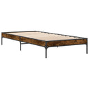 Sengestel Røget Eg 80 x 200 cm Konstrueret træ