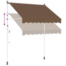 Manuel Utrækkelig Markise Gråbrun 100 cm