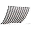 Markise Anthracit og hvid 100 x 150 cm