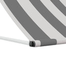 Markise Anthracit og hvid 400 x 150 cm
