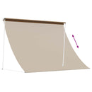 Markise Beige 100 x 150 cm 180 g / m² polyester med PU-belægning
