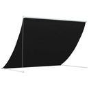 Markise Sort 400 x 150 cm 180 g / m² polyester med PU-belægning