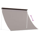 Markise Brun 100 x 150 cm 180 g / m² polyester med PU-belægning