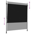Udendørs Rullegardin Sort 200 x 270 cm