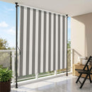Udendørs Rullegardin Anthracit og hvid 100 x 270 cm