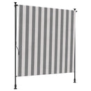 Udendørs Rullegardin Anthracit og hvid 100 x 270 cm