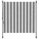 Udendørs Rullegardin Anthracit og hvid 100 x 270 cm