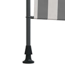 Udendørs Rullegardin Anthracit og hvid 150 x 270 cm