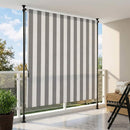 Udendørs Rullegardin Anthracit og hvid 150 x 270 cm