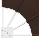 Balkon Afskærmning 140 x 140 cm Polyester Brun