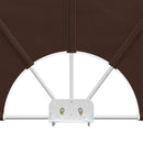 Balkon Afskærmning 240 x 160 cm Polyester Rektangulær Brun