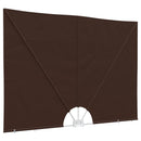 Balkon Afskærmning 240 x 160 cm Polyester Rektangulær Brun