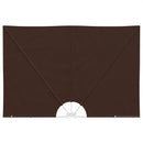Balkon Afskærmning 240 x 160 cm Polyester Rektangulær Brun