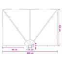 Balkon Afskærmning 240 x 160 cm Polyester Rektangulær Brun