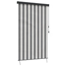 Rullegardin Anthracit og hvid 80 x 250 cm Stof og Aluminium