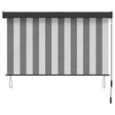 Rullegardin Anthracit og hvid 80 x 250 cm Stof og Aluminium