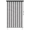 Rullegardin Anthracit og hvid 80 x 250 cm Stof og Aluminium
