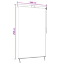 Rullegardin Flerfarvet 100 x 250 cm Stof og Aluminium