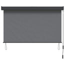 Rullegardin Lysegrå 120 x 250 cm Stof og Aluminium