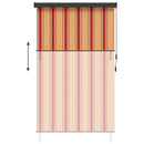 Rullegardin Flerfarvet 120 x 250 cm Stof og Aluminium