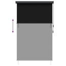 Rullegardin Sort 180 x 250 cm Stof og Aluminium