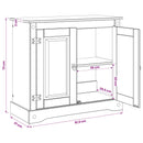Akvarium stand CORONA Brun 81,5 x 37 x 73 cm 250 kg