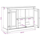 Akvarium stand CORONA Hvid og brun 101,5 x 37 x 73 cm 300 kg