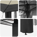 Gazebo uden Sider 3,3 x 3,3 m Creme og antracit