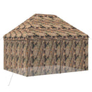 Pop-up Skur med 4 Sidevægge 3 x 4 m Skov Camouflage