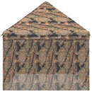 Pop-up Skur med 4 Sidevægge 3 x 4,5 m Skov Camouflage