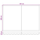Reservedug til markise Gråbrun 6 x 3 m Polyester