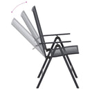 Have Spisebordssæt 9 pcs Antracit 212 x 90 x 76 cm Mesh og Stål